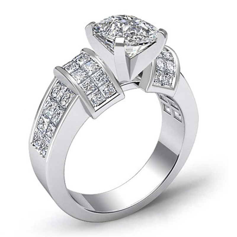  diamond Ring 14k Gold White