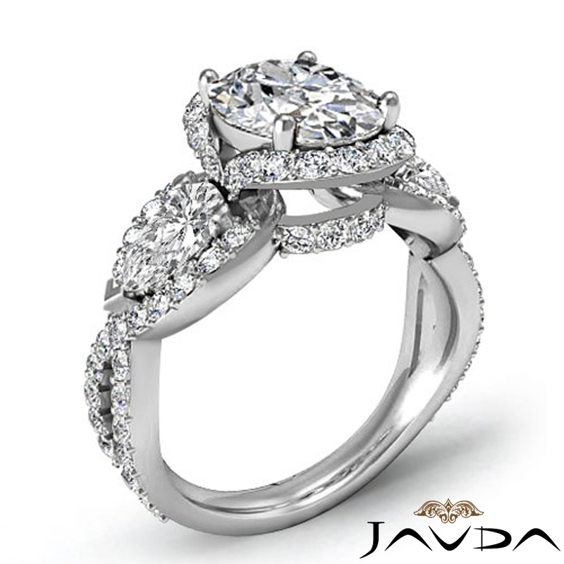  diamond Ring 14k Gold White