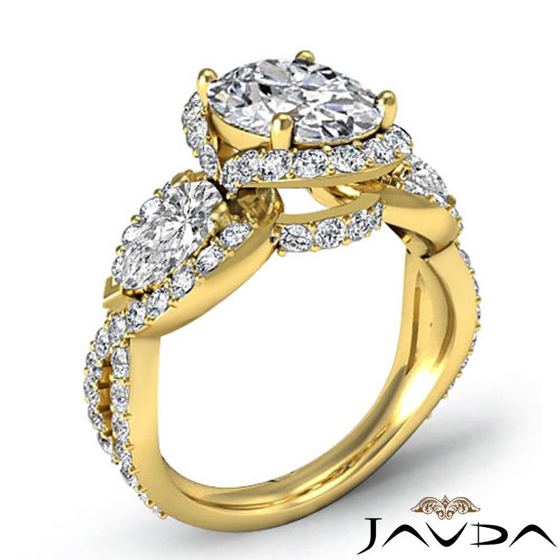  diamond Ring 18k Gold Yellow