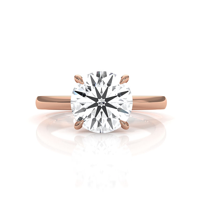  diamond Ring 18k Rose Gold