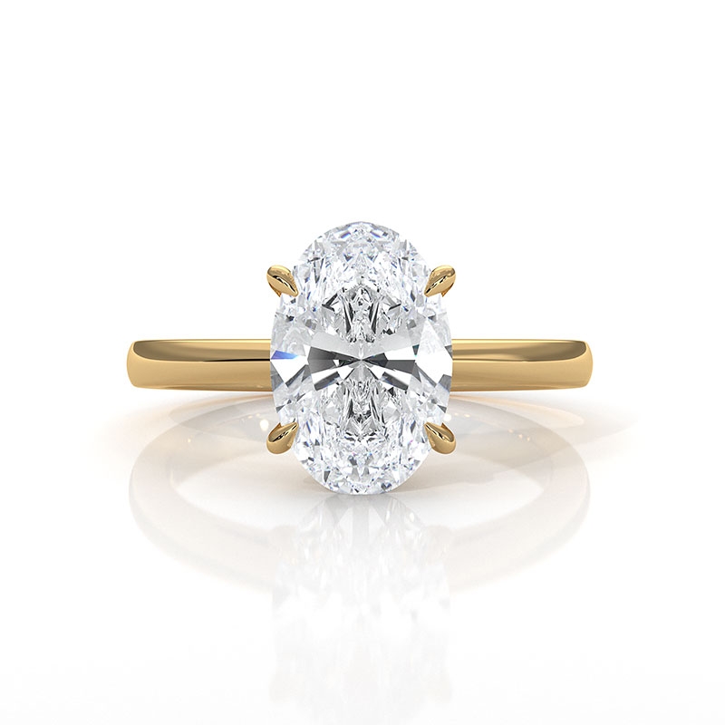  diamond Ring 18k Gold Yellow