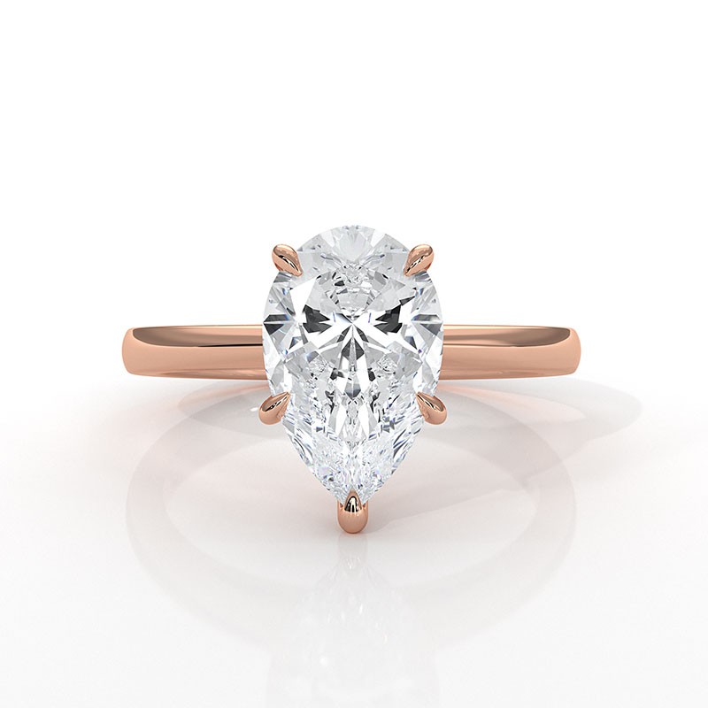  diamond Ring 14k Rose Gold