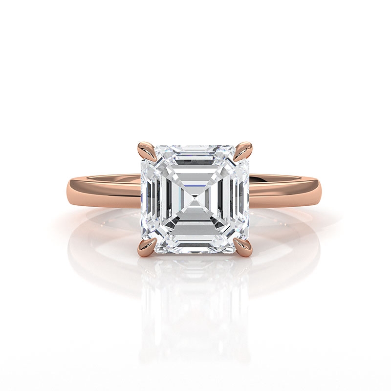  diamond Ring 14k Rose Gold