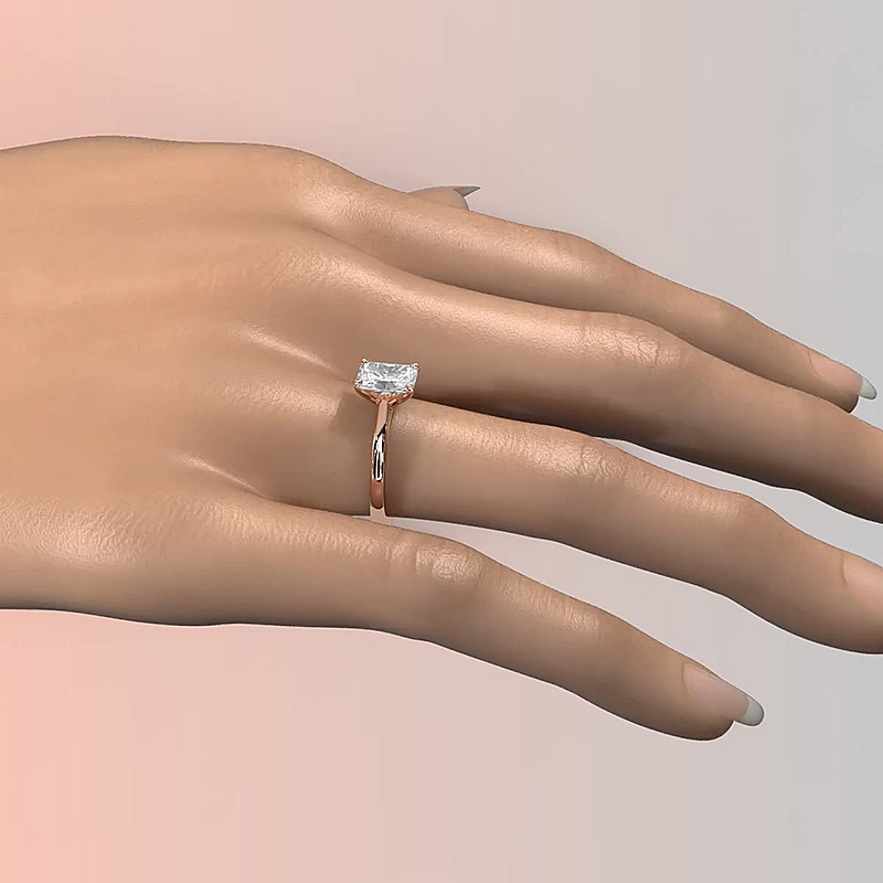 diamond Ring 14k Rose Gold
