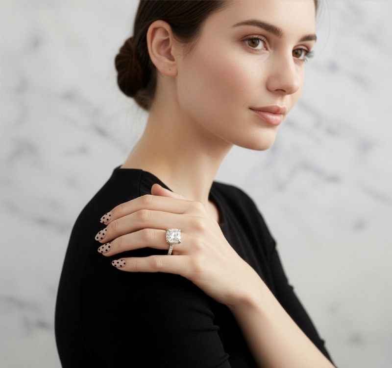  diamond Ring 14k Gold Yellow