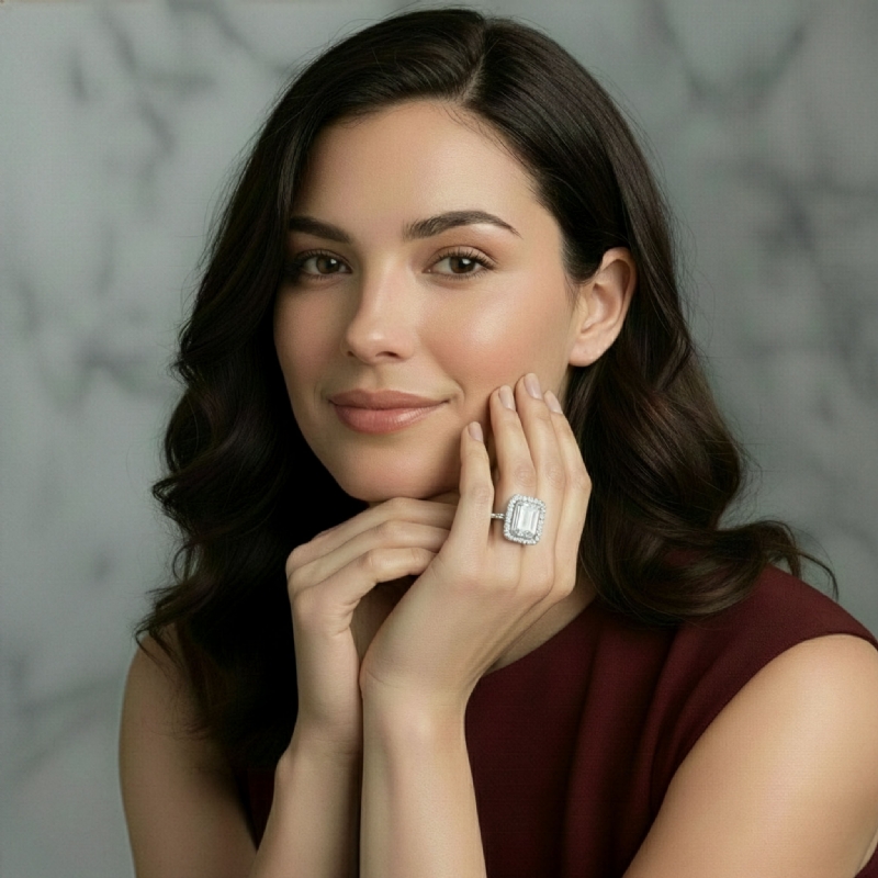  diamond Ring 14k Gold White