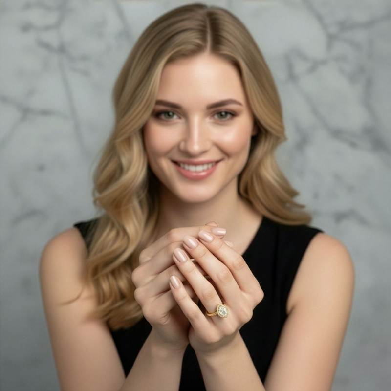  diamond Ring 14k Gold Yellow