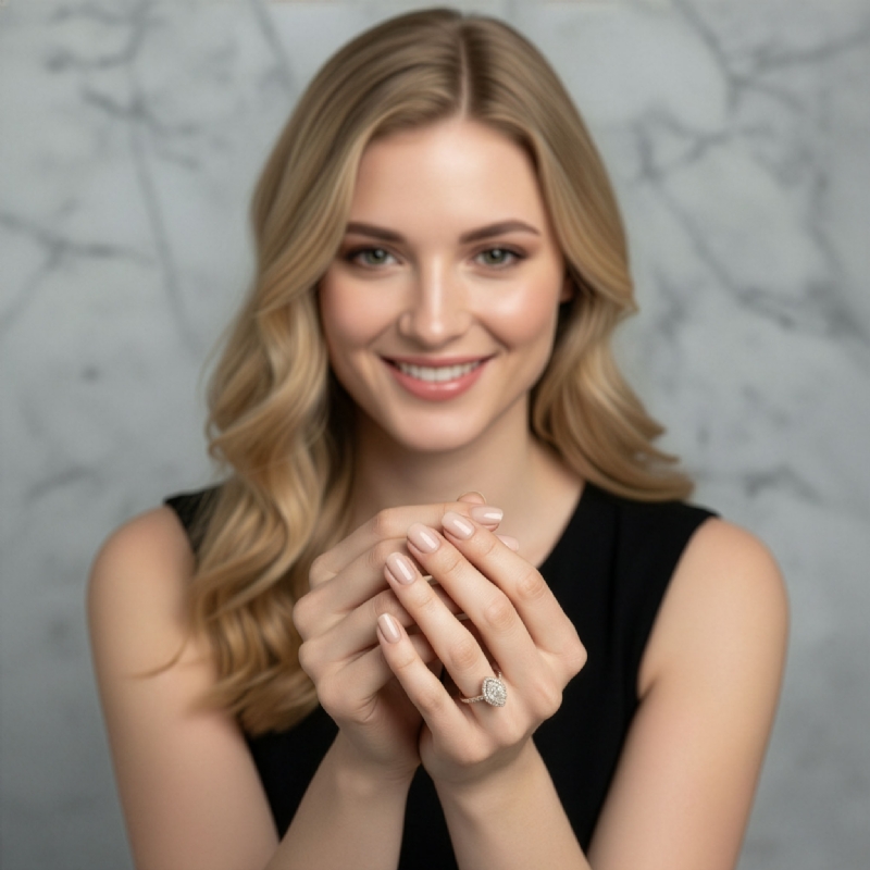  diamond Ring 14k Rose Gold