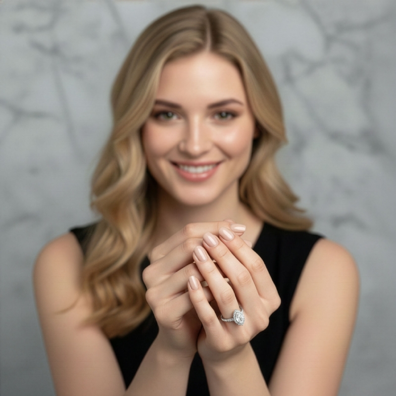  diamond Ring 14k Gold White