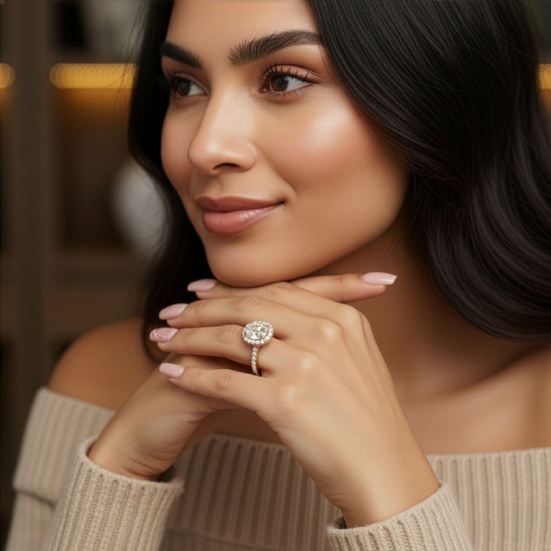  diamond Ring 14k Gold Yellow