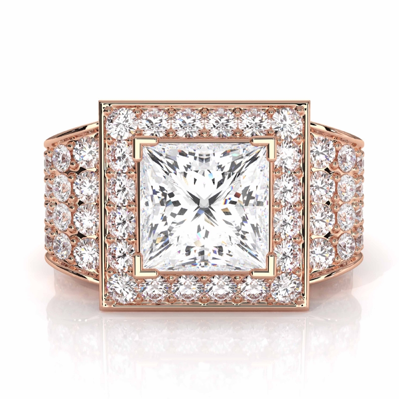  diamond Ring 14k Rose Gold