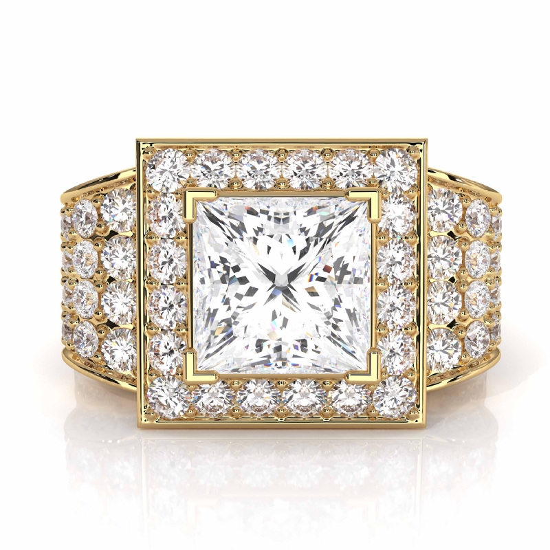  diamond Ring 14k Gold Yellow