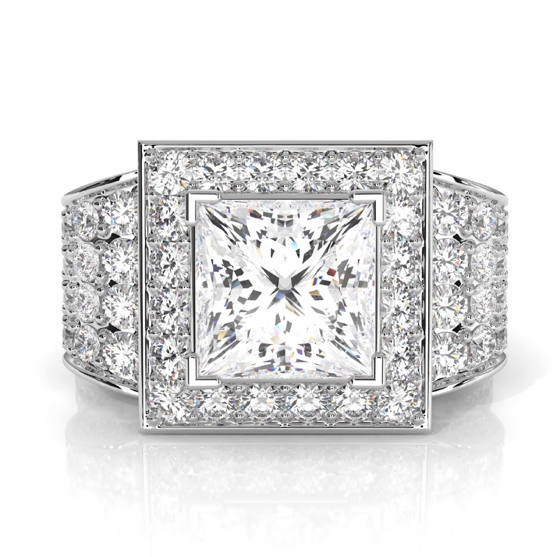  diamond Ring 14k Gold White