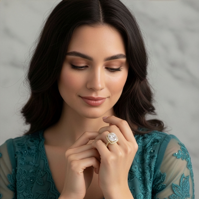  diamond Ring 14k Gold Yellow