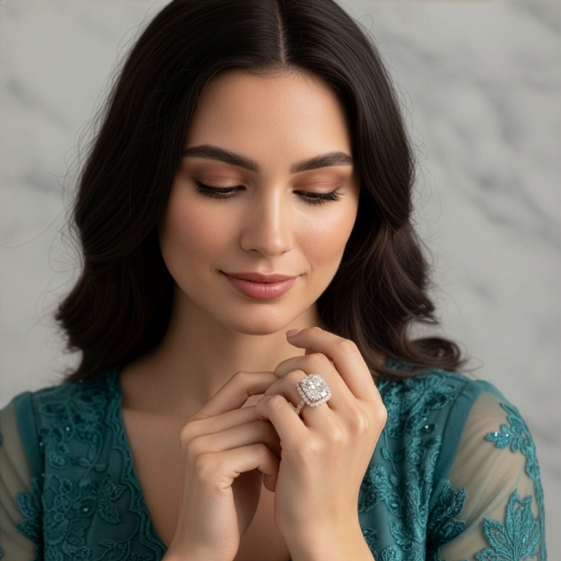  diamond Ring 14k Rose Gold