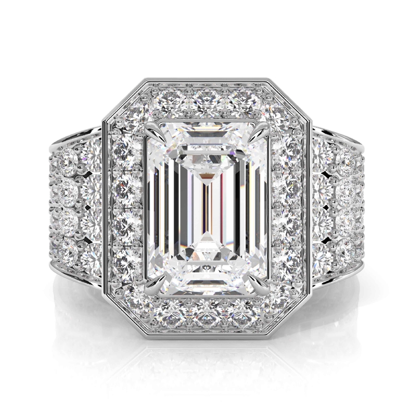  diamond Ring 14k Gold White