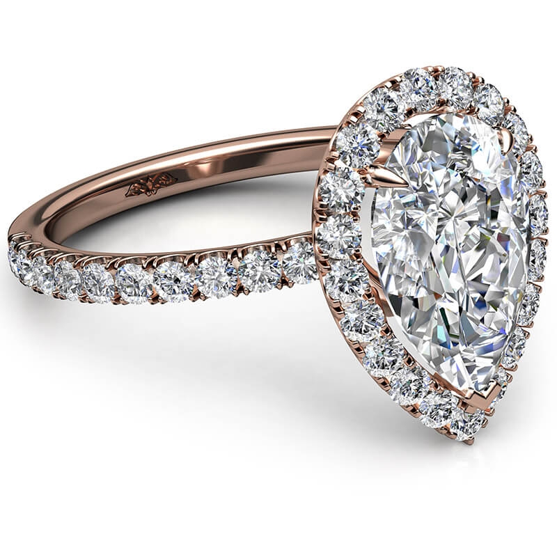  diamond Ring 18k Rose Gold