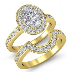 Famous Celebrity's Bridal Set diamond  18k Gold Yellow