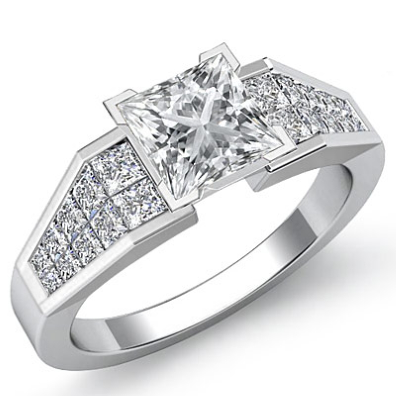  diamond Ring 14k Gold White