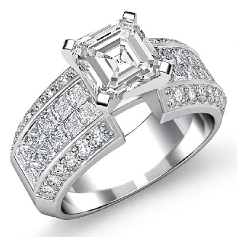  diamond Ring 14k Gold White