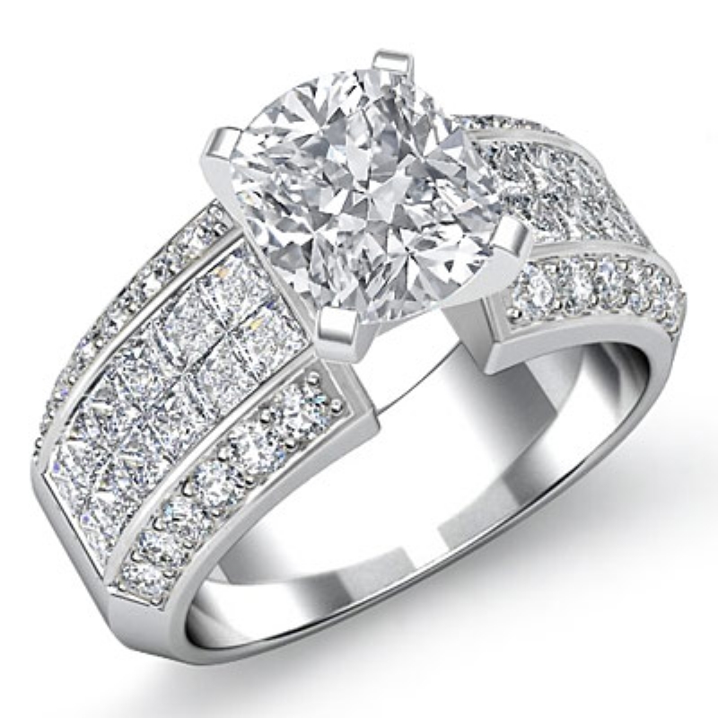  diamond Ring 14k Gold White