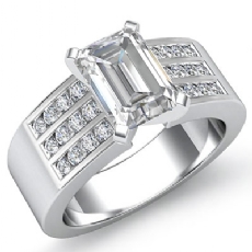 Channel Set Sidestone diamond  Platinum 950