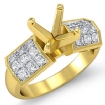 1.06Ct Princess Diamond Engagement Women's Ring Invisible Setting 14k Yellow Gold - javda.com 