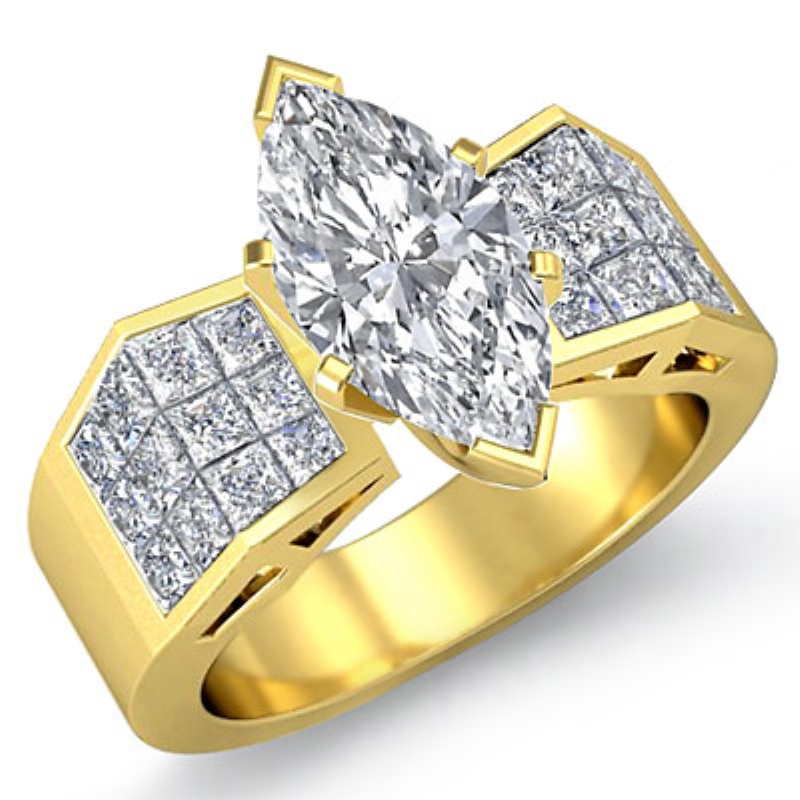  diamond Ring 14k Gold Yellow
