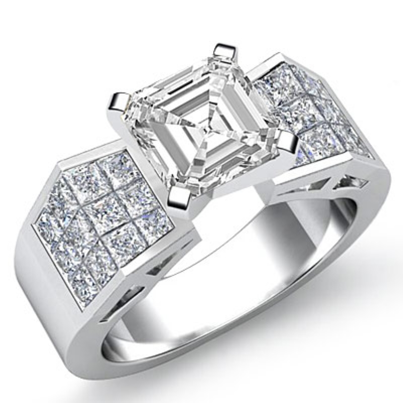  diamond Ring 14k Gold White