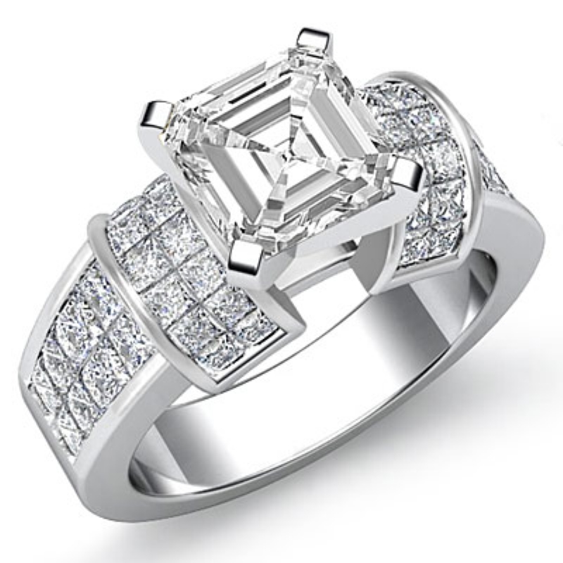  diamond Ring 14k Gold White