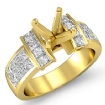 1.03Ct Princess Diamond Invisible Setting Engagement Women's Ring 18k Yellow Gold - javda.com 