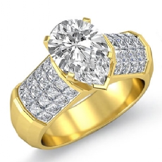 Sidestone Invisible Set diamond Hot Deals 18k Gold Yellow