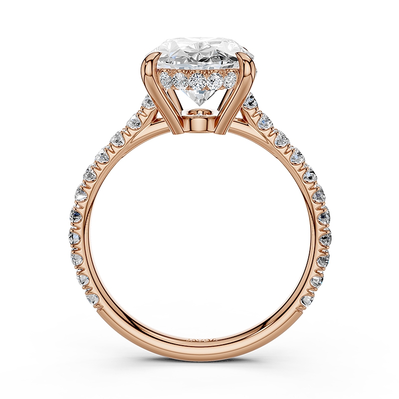  diamond Ring 14k Rose Gold