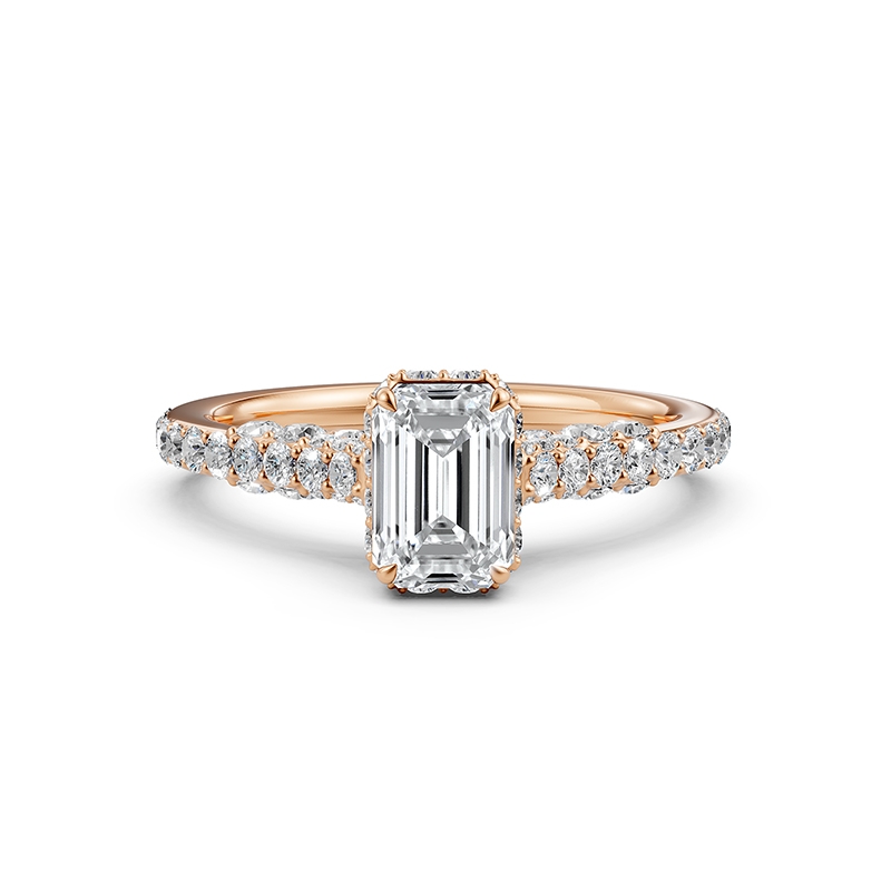  diamond Ring 14k Rose Gold