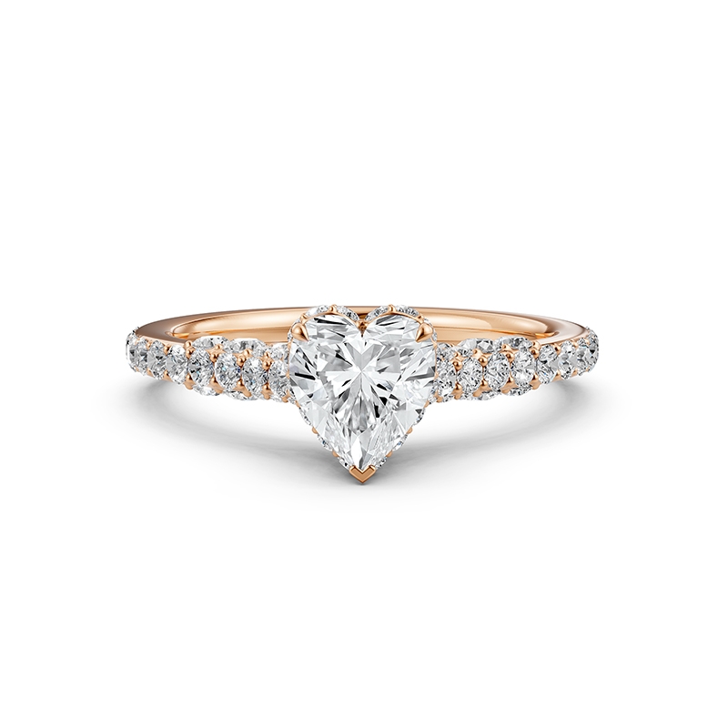  diamond Ring 14k Rose Gold