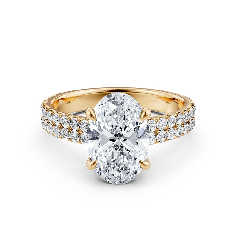  diamond Ring 18k Gold Yellow
