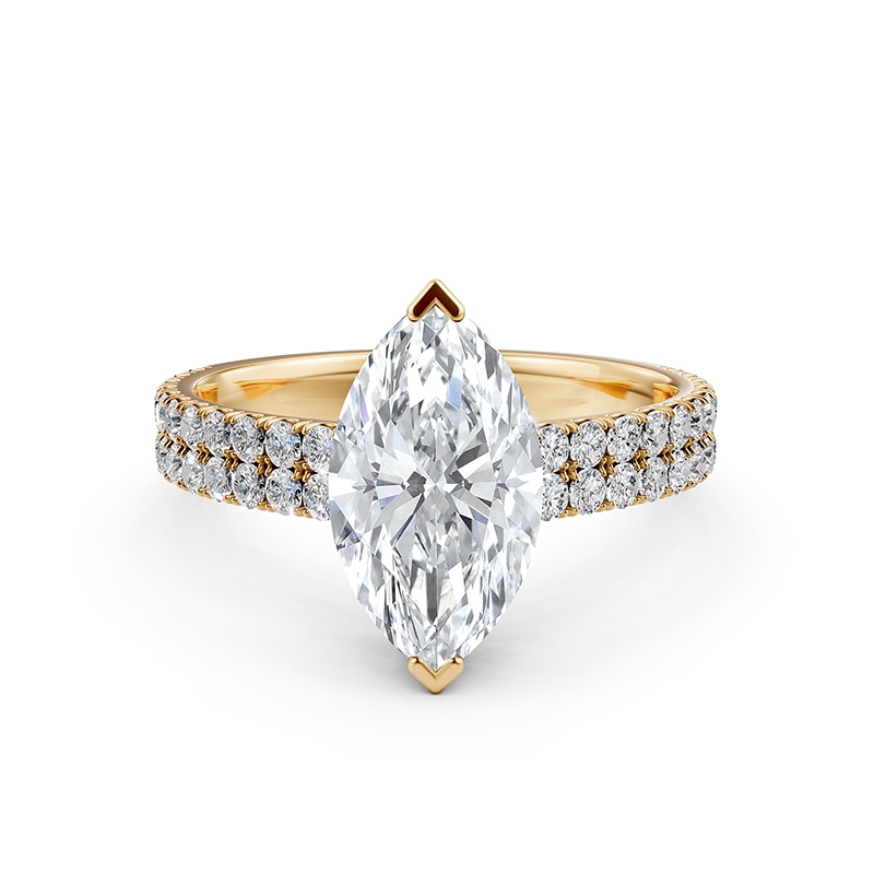  diamond Ring 14k Gold Yellow