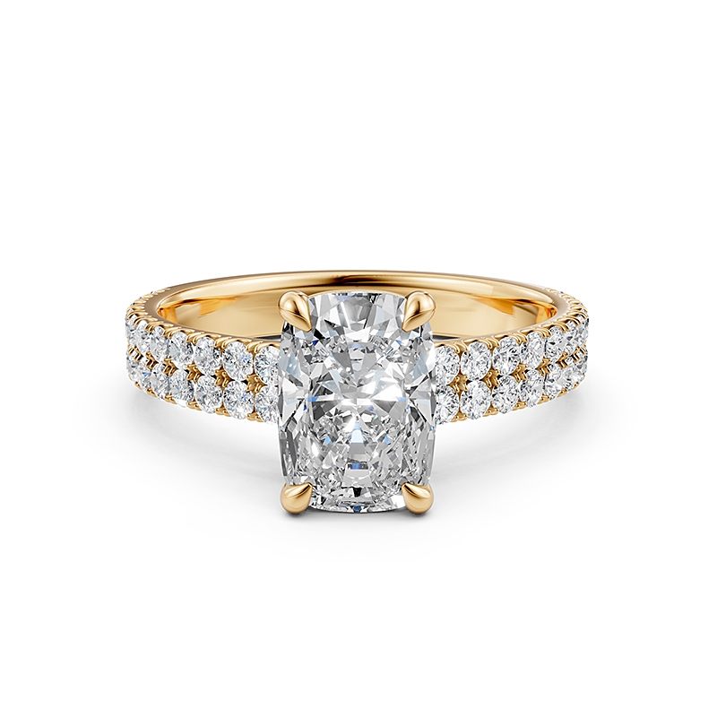  diamond Ring 18k Gold Yellow