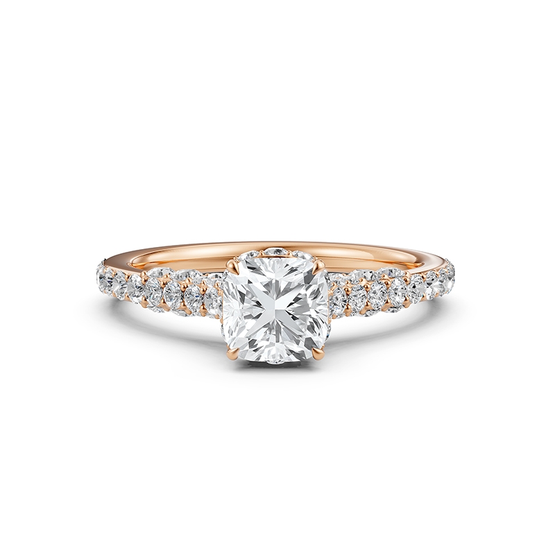  diamond Ring 14k Rose Gold