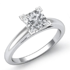 Cathedral Solitaire diamond  14k Gold White