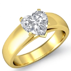 Dome Cathedral Solitaire diamond  18k Gold Yellow