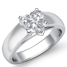 Dome Cathedral Solitaire diamond  Platinum 950