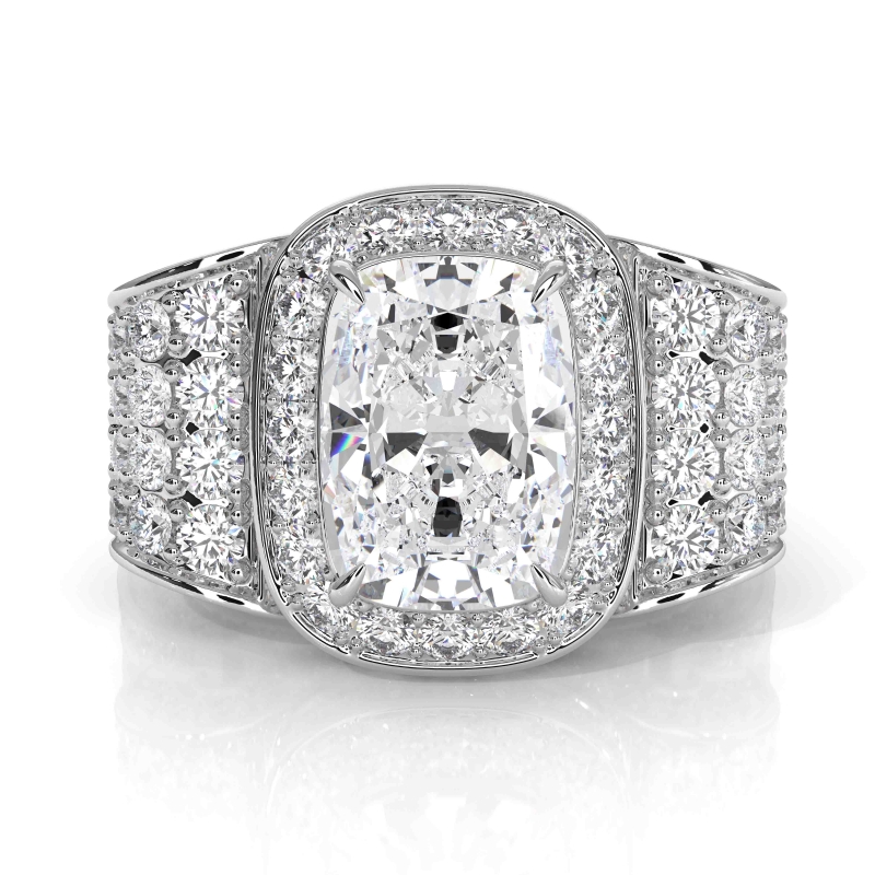  diamond Ring 14k Gold White