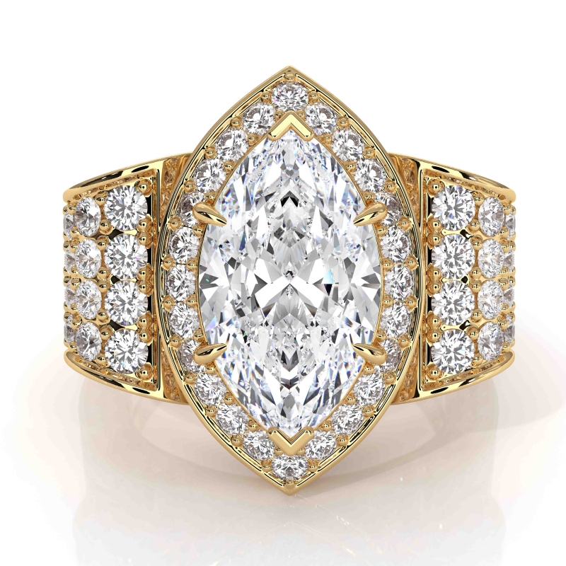  diamond Ring 14k Gold Yellow