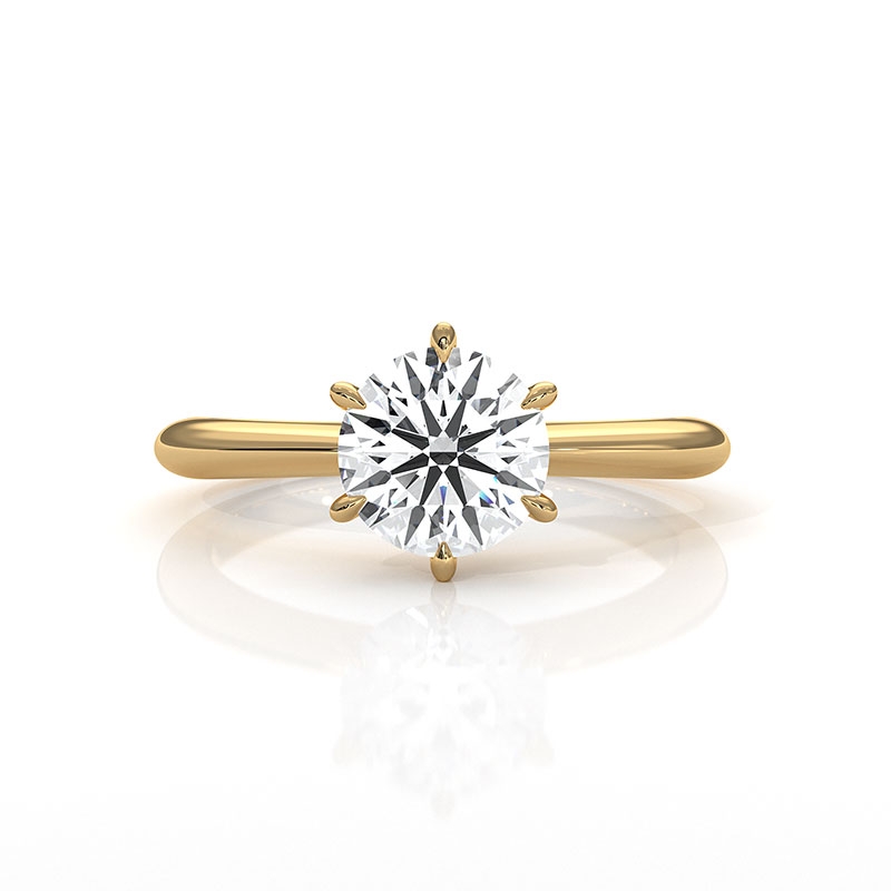  diamond Ring 14k Gold Yellow