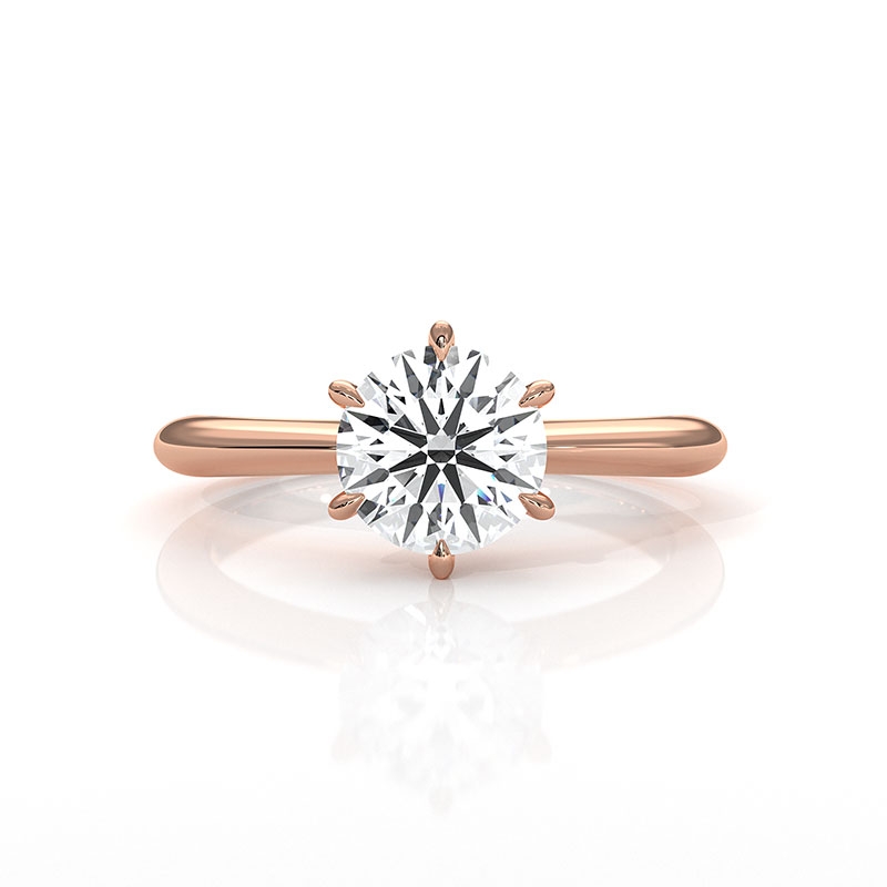  diamond Ring 18k Rose Gold