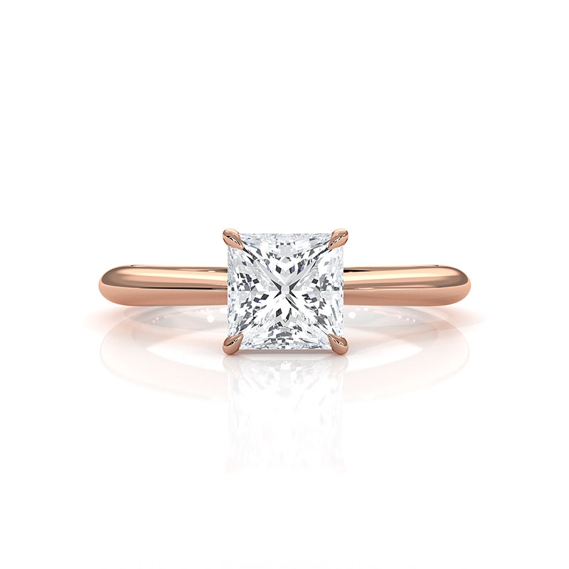  diamond Ring 14k Rose Gold