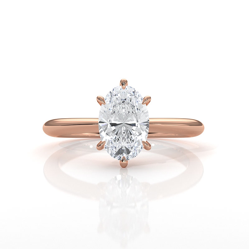  diamond Ring 14k Rose Gold