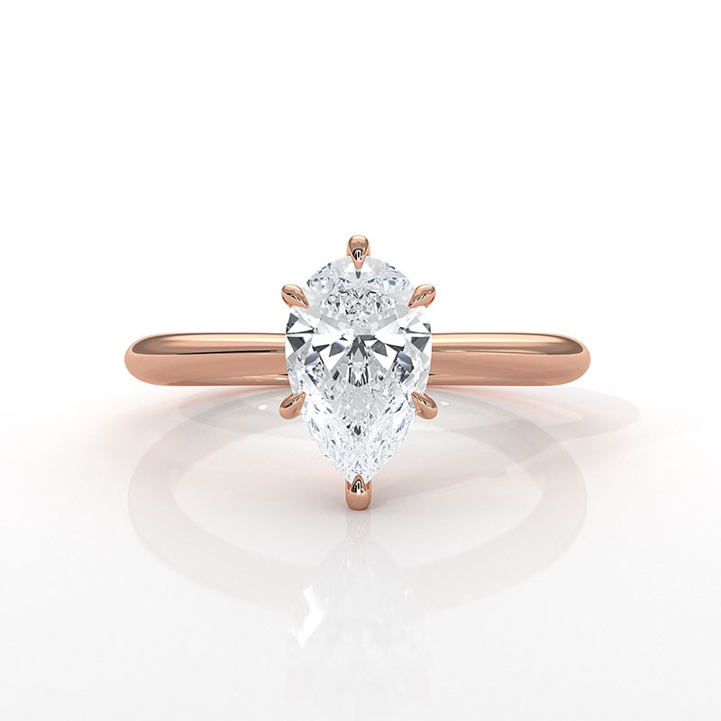  diamond Ring 14k Rose Gold