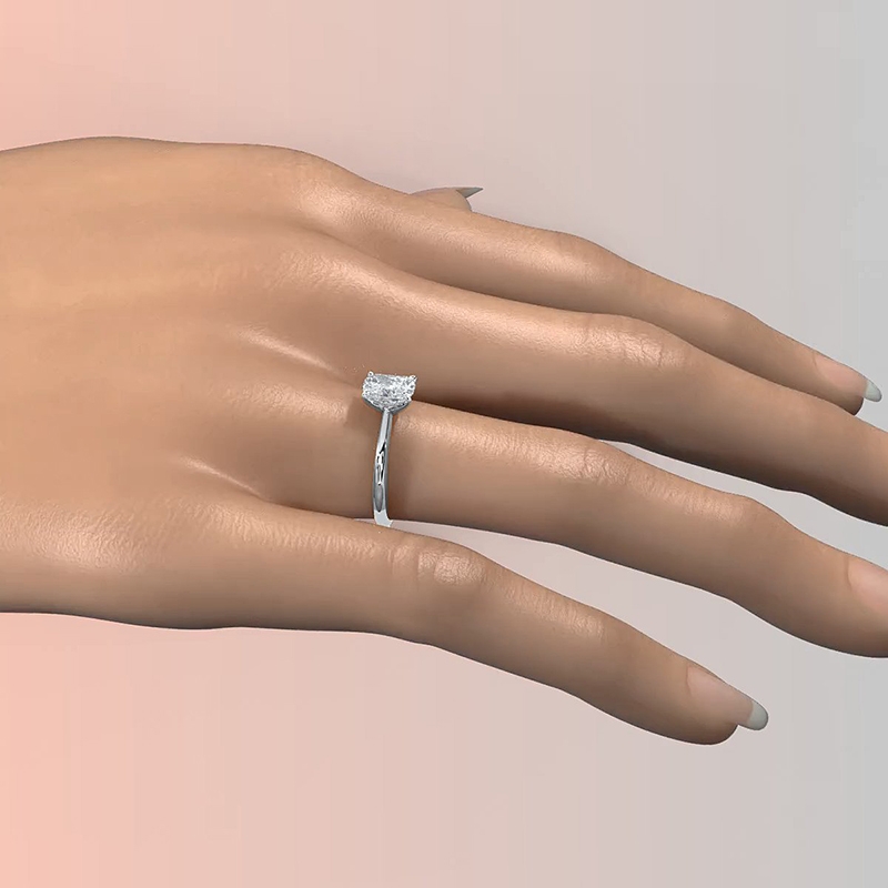  diamond Ring Platinum 950